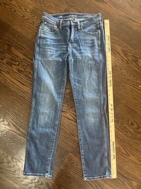 26 J. Crew Skinny Jeans in Medium Blue Wash 9” vintage slim straight stretch